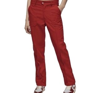 Jordan Women's Active Woven Pants Dune Red Straight Leg FN5446-615 NWT